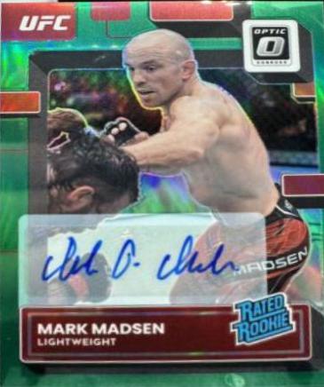 Mark Madsen 2023 Panini Donruss Optic UFC Base Rated Rookies Signatures #139 Green