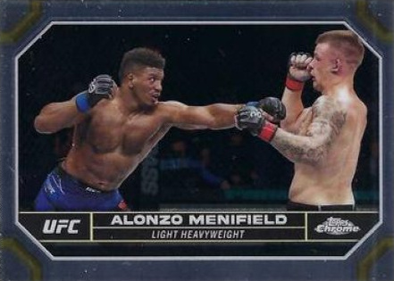 Alonzo Menifield 2024 Topps Chrome UFC Base #168 Sepia Refractor