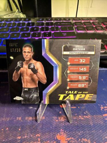 Brian Ortega 2024 Topps Chrome UFC Tale of the Tape #TFT-8 Black Refractor