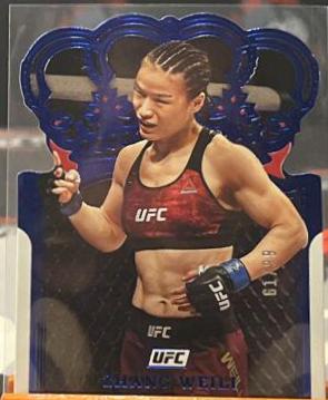 Zhang Weili 2022 Panini Chronicles UFC Base Crown Royale #119 Blue