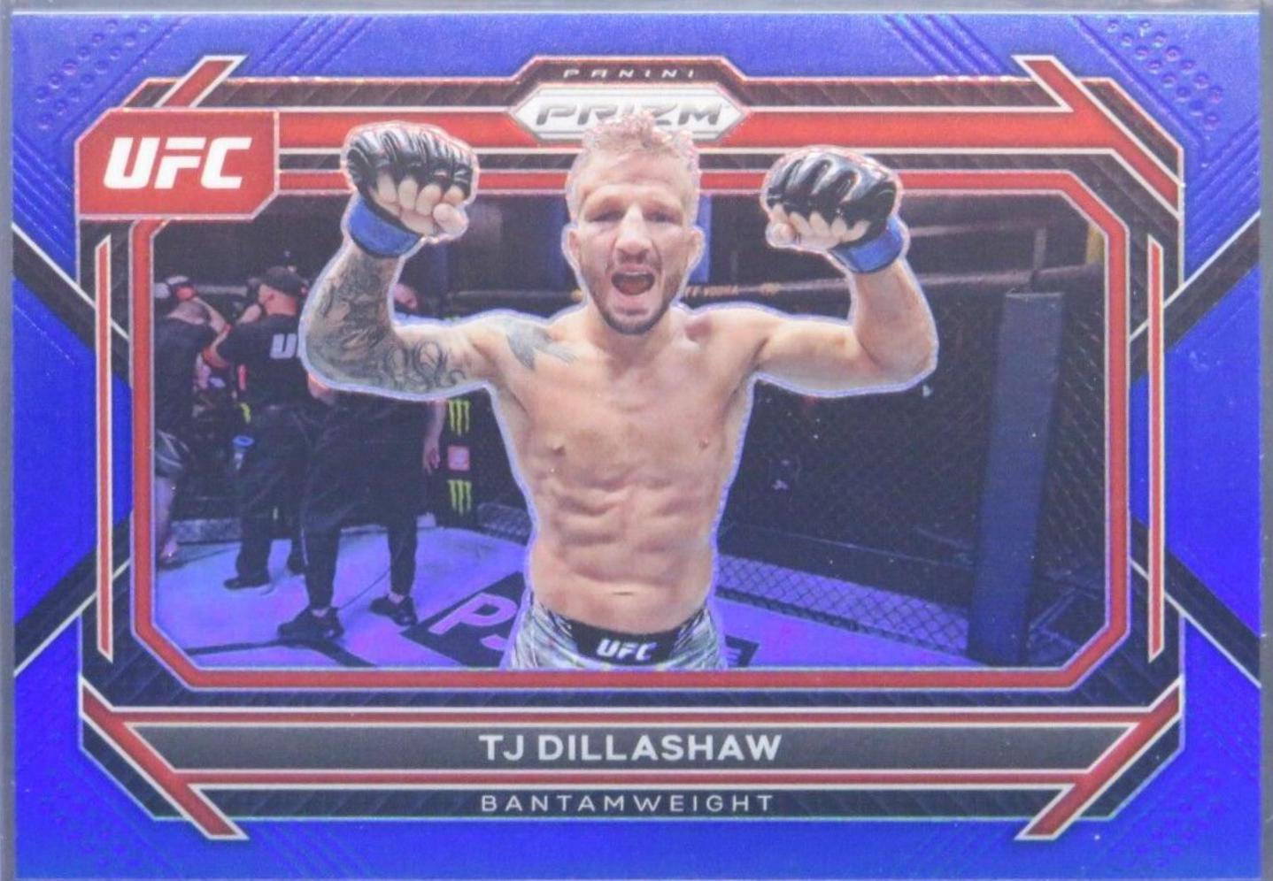 TJ Dillashaw 2023 Panini Prizm UFC Base #3 Blue