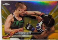 Rose Namajunas 2018 Topps Chrome UFC Base #28 Gold