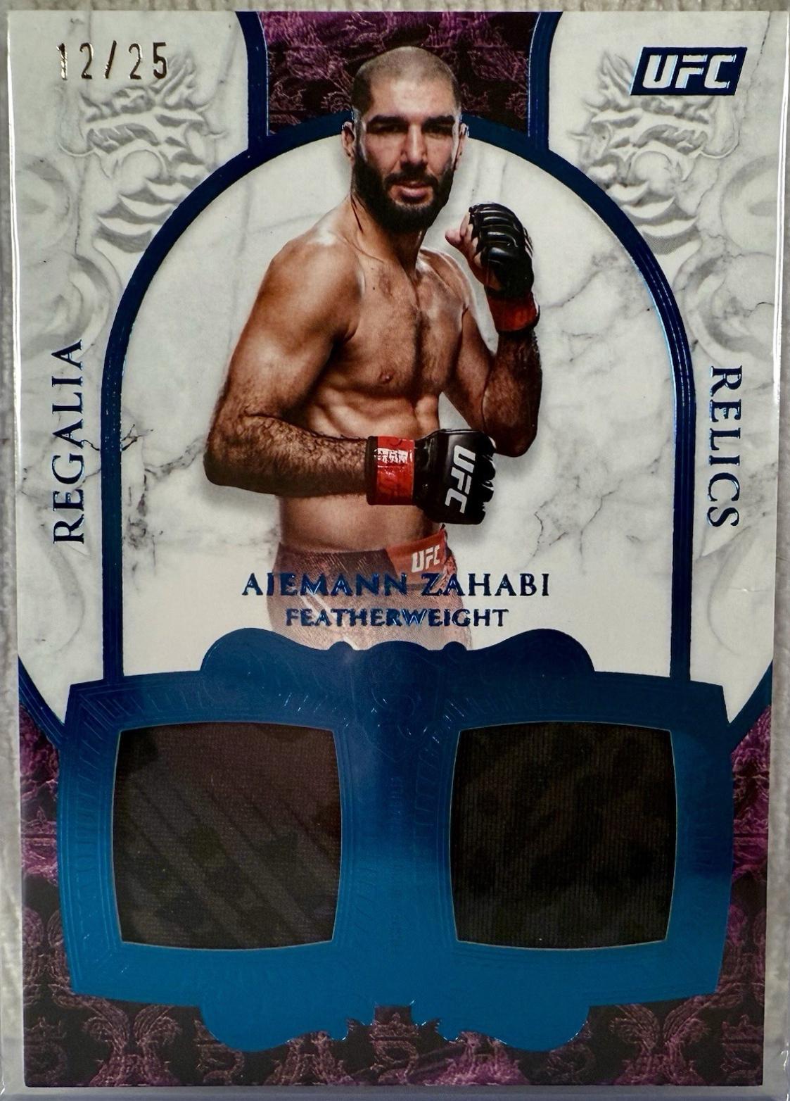 Aiemann Zahabi 2025 Topps Royalty UFC Regalia Relics #RR-AZ Blue