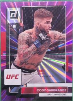 Cody Garbrandt 2023 Panini Donruss UFC Base #198 Purple Laser
