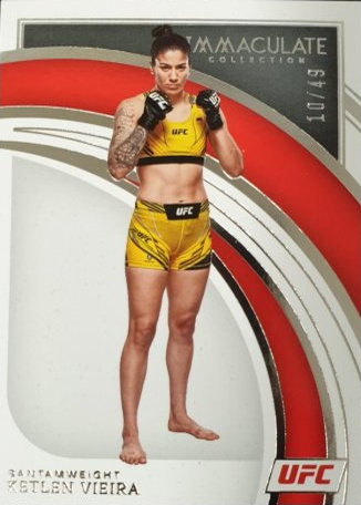 Ketlen Vieira 2022 Panini Immaculate UFC Base #63 Red