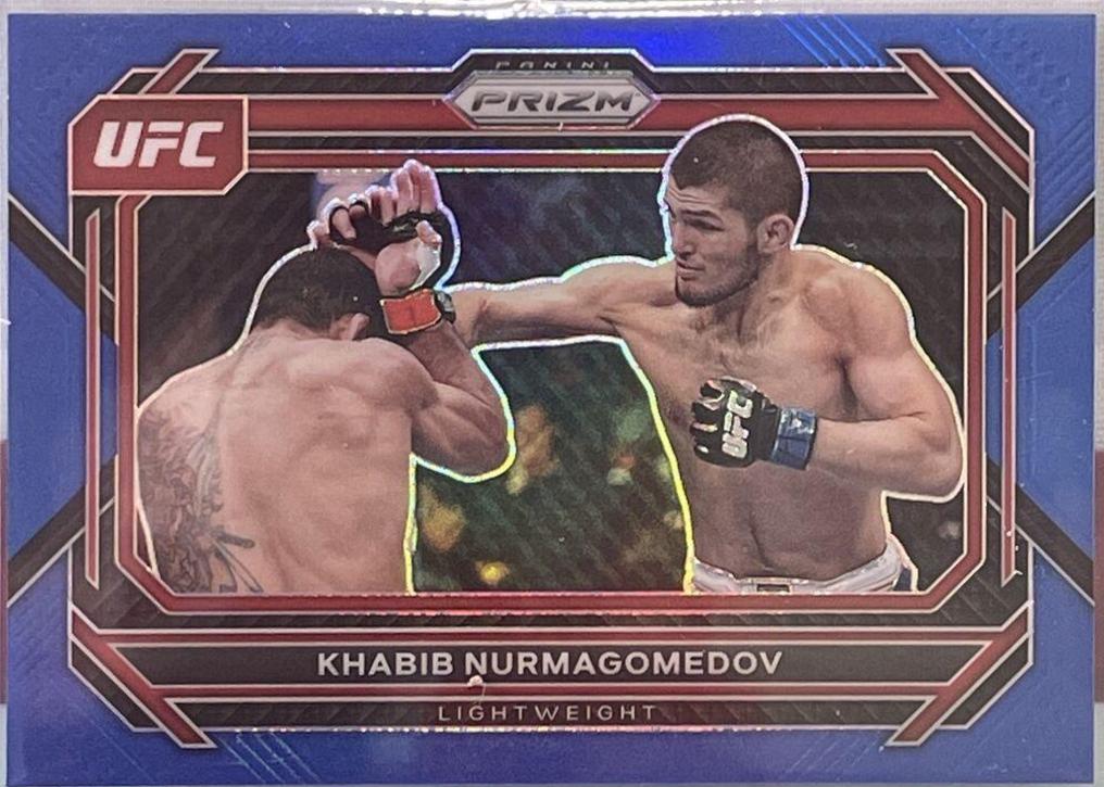 Khabib Nurmagomedov 2023 Panini Prizm UFC Base #45 Blue