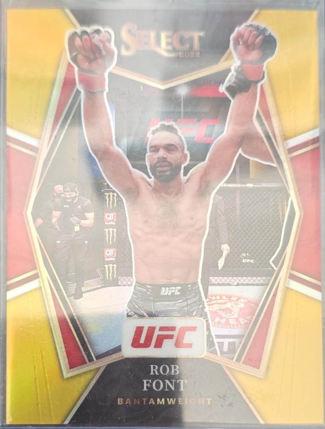 Rob Font 2022 Panini Select UFC Premier Level #122 Gold