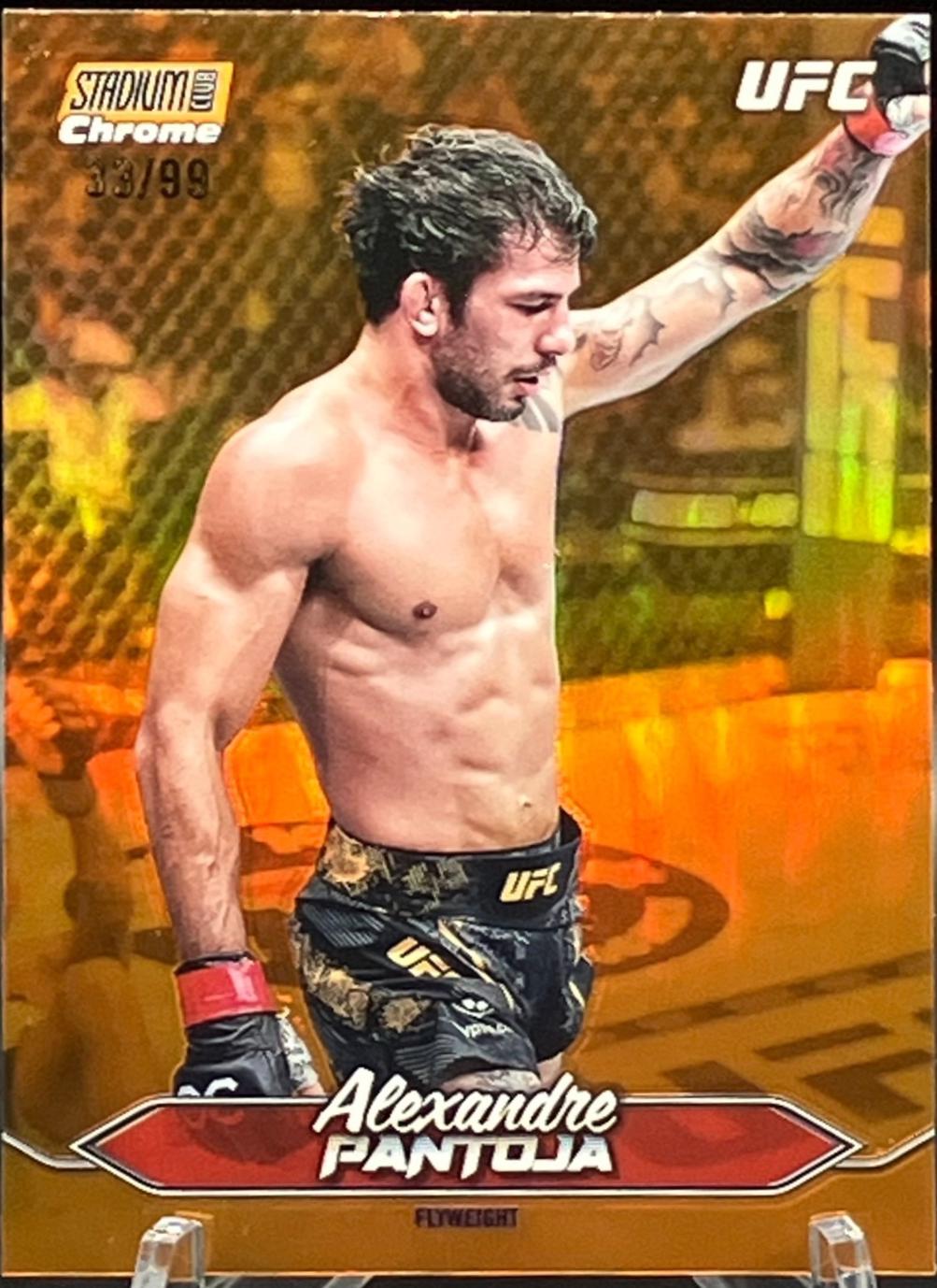 Alexandre Pantoja 2025 Topps Stadium Club UFC Base Chrome #C-27 Orange Refractor