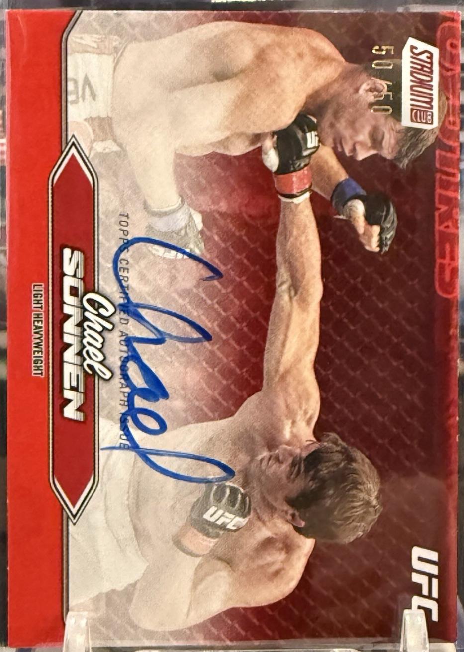 Chael Sonnen 2025 Topps Stadium Club UFC Base Autographs #BCA-CSN Red
