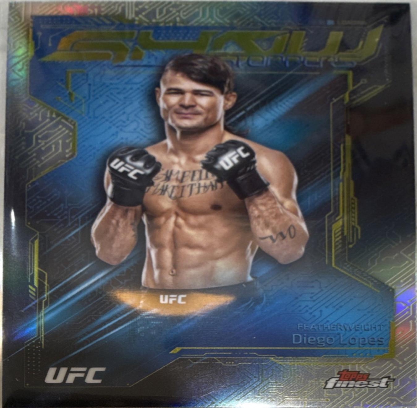 Diego Lopes 2025 Topps Finest UFC Showstoppers #SS-4 Refractor