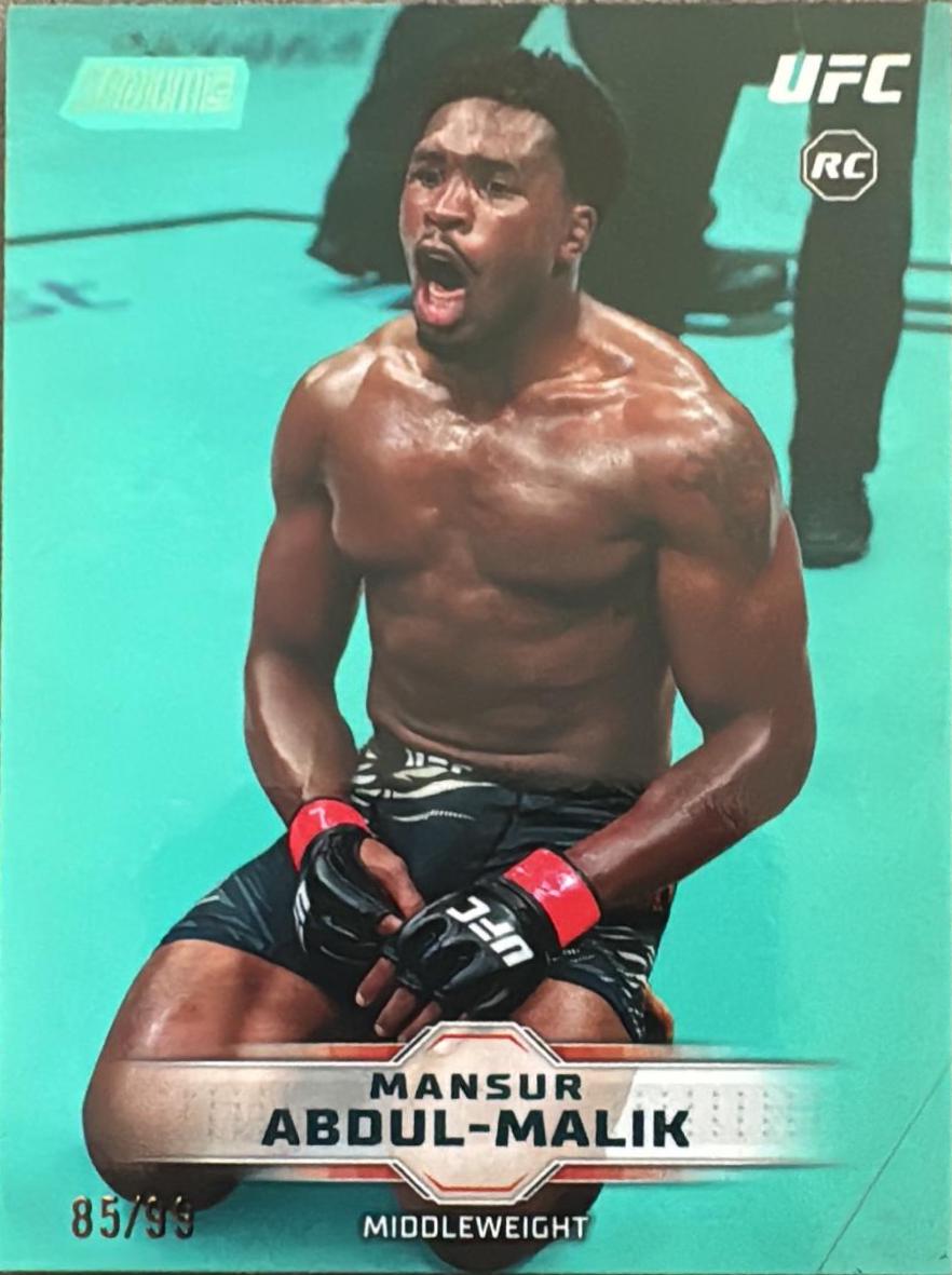 Mansur Abdul-Malik 2026 Topps Stadium Club UFC Base #162 Turquoise