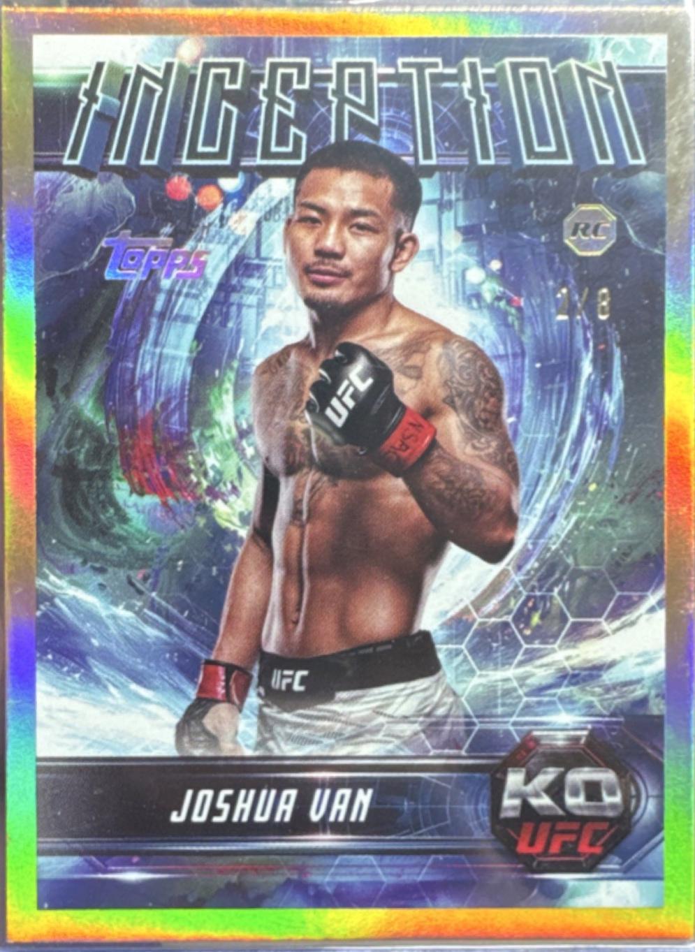 Joshua Van 2025 Topps Knockout UFC Inception #IN-7 Gold