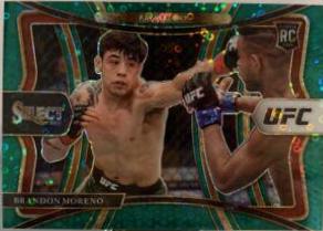 Brandon Moreno 2021 Panini Select UFC Premier Level #160 Green Disco