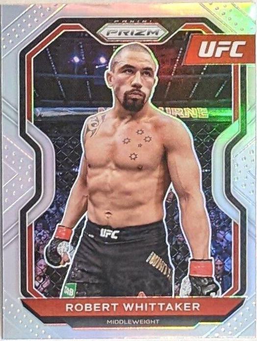 Robert Whittaker 2021 Panini Prizm UFC Base #11 Silver