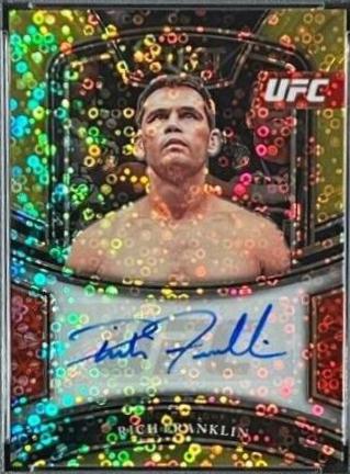 Rich Franklin 2022 Panini Select UFC Signatures #38 Gold Disco