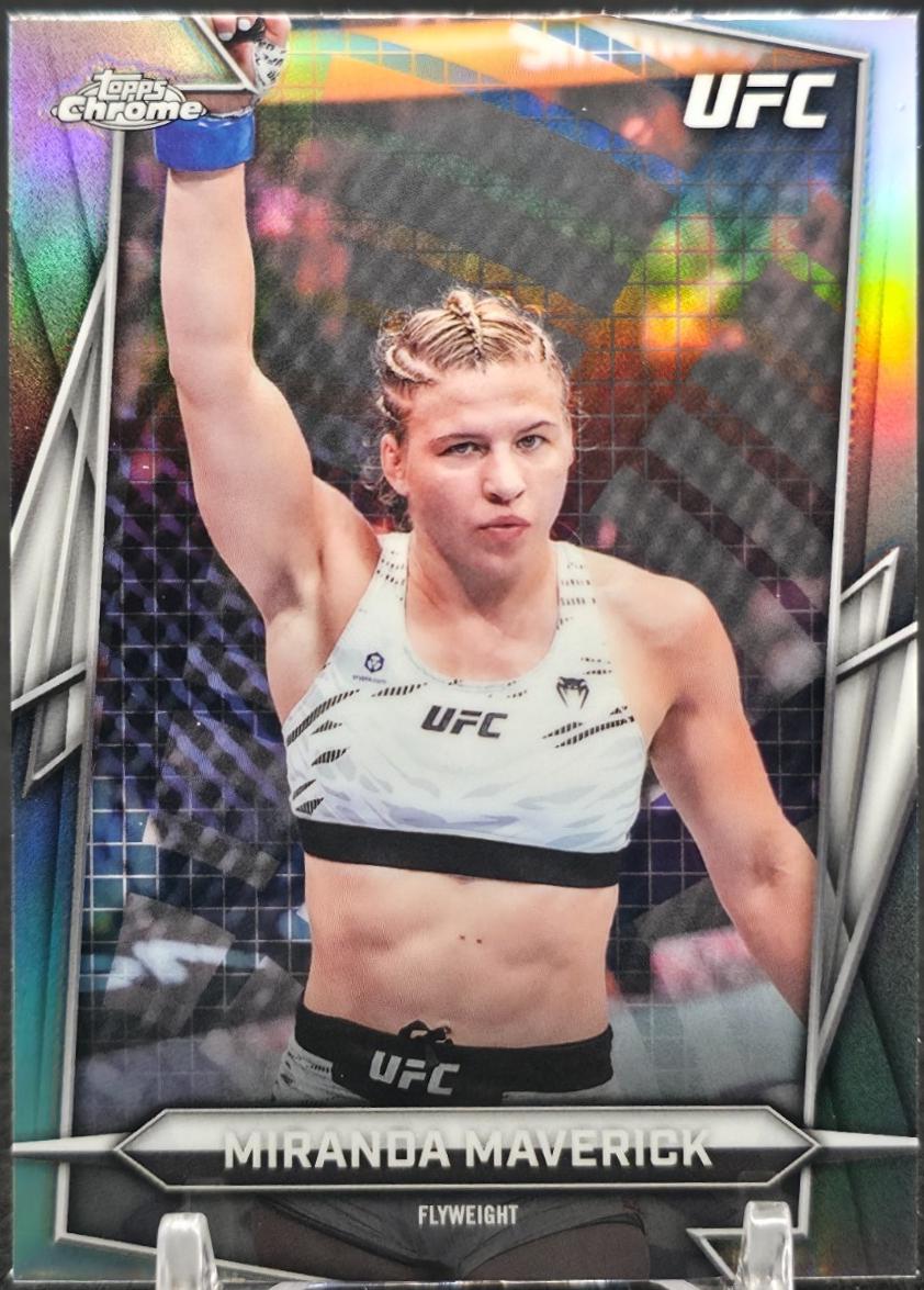 Miranda Maverick 2026 Topps Chrome UFC Base #144 Sonar Refractor