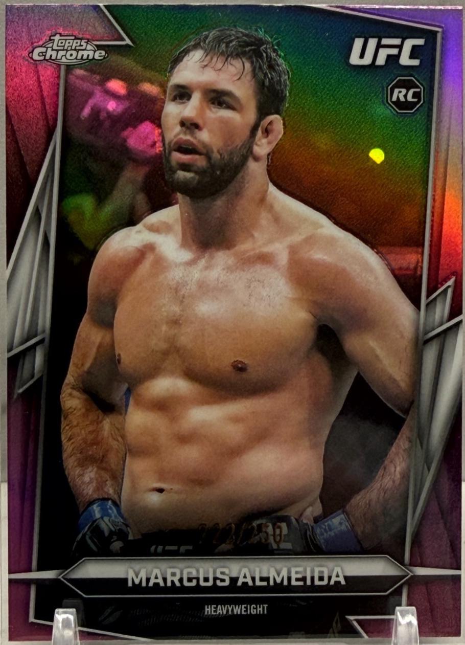 Marcus Almeida 2026 Topps Chrome UFC Base #61 Pink Refractor