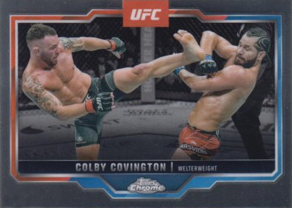 Colby Covington 2025 Topps Chrome UFC Base #154 Geometric Refractor