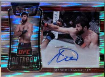 Magomed Ankalaev 2022 Panini Select UFC Octagon Action Signatures #17 Flash