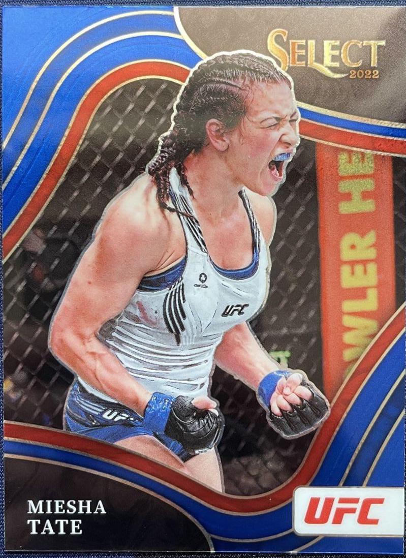 Miesha Tate 2022 Panini Select UFC Octagonside #230 Blue Prizm