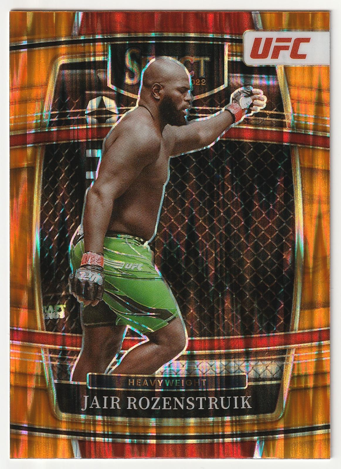 Jairzinho Rozenstruik 2022 Panini Select UFC Concourse #88 Orange Flash