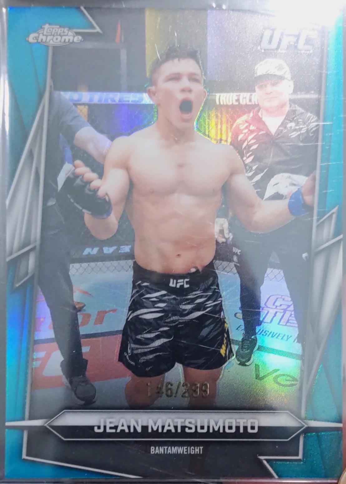 Jean Matsumoto 2026 Topps Chrome UFC Base #28 Teal Refractor