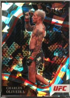 Charles Oliveira 2022 Panini Select UFC Octagonside #249 Cracked Ice