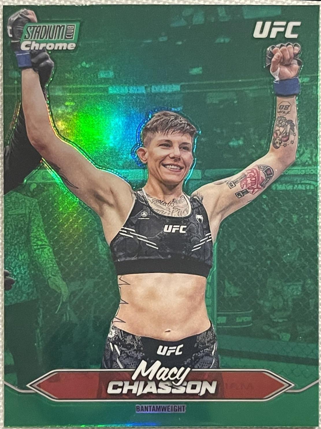 Macy Chiasson 2025 Topps Stadium Club UFC Base #28 Green
