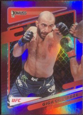 Giga Chikadze 2022 Panini Donruss UFC Base #69 Purple Flood