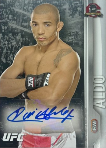 José Aldo 2015 Topps UFC Champions Autographs #FA-JA Red