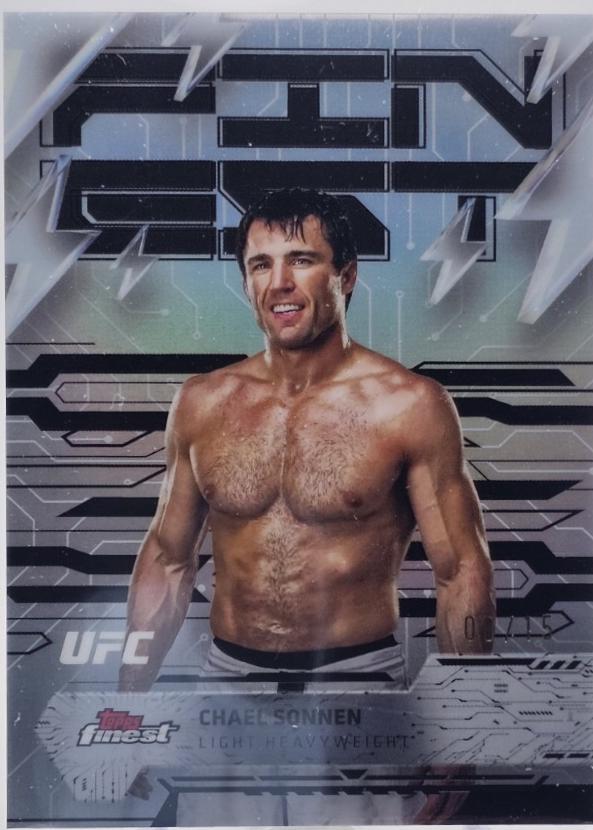 Chael Sonnen 2025 Topps Finest UFC Base Rare #264 Black Refractor