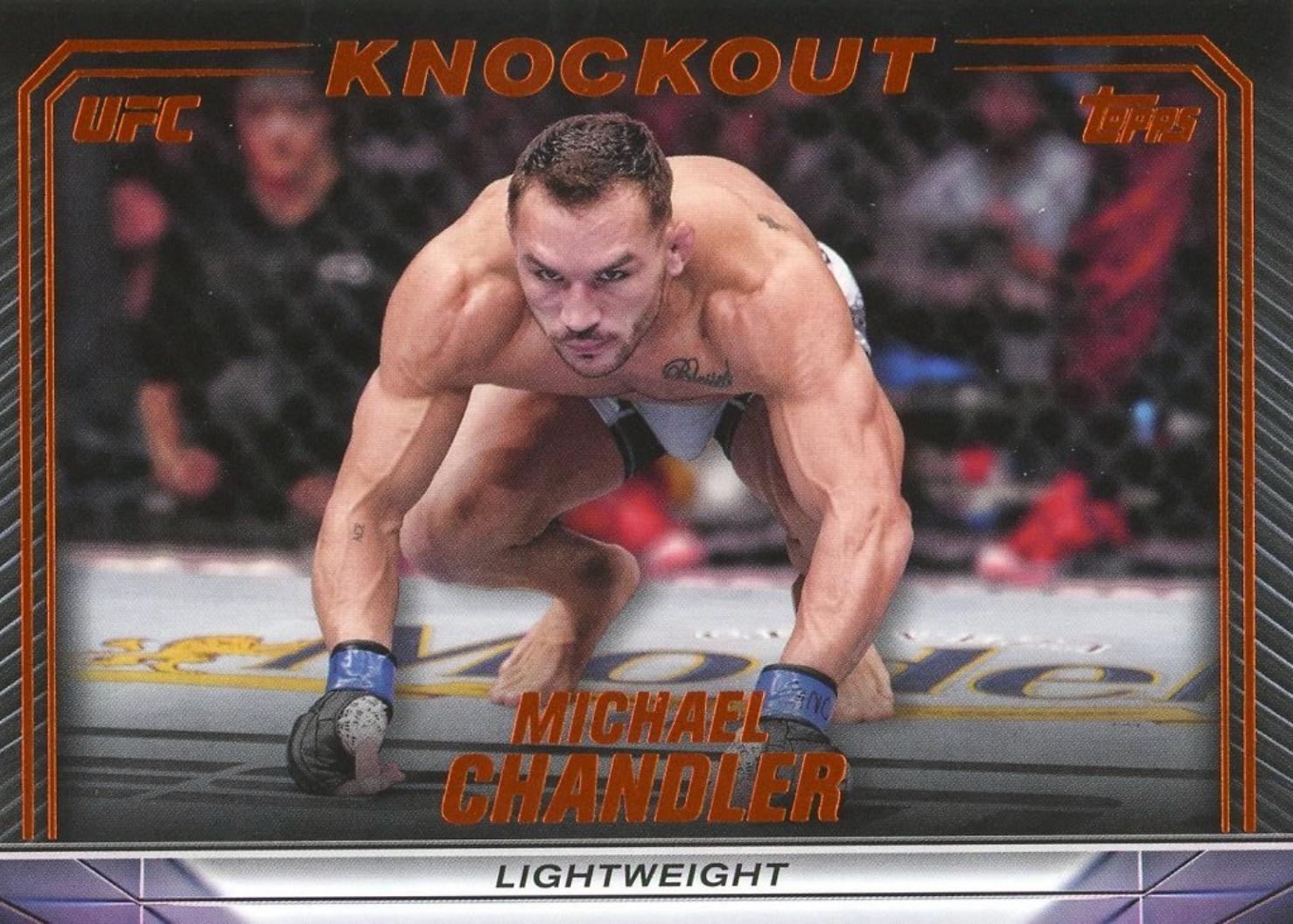 Michael Chandler 2024 Topps Knockout UFC Base #49 Orange