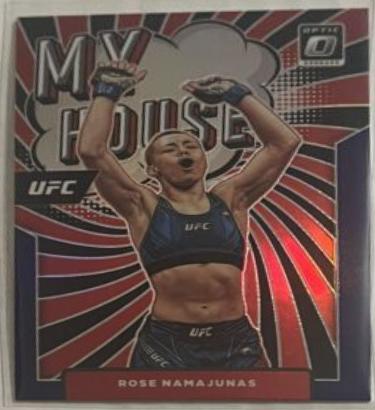 Rose Namajunas 2022 Panini Donruss Optic UFC My House #5 Purple