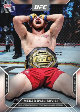 Merab Dvalishvili Topps Now UFC Base #21 Purple
