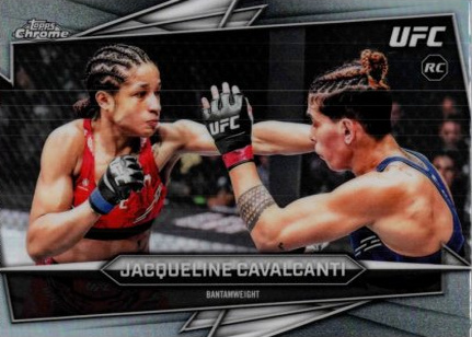 Jacqueline Cavalcanti 2026 Topps Chrome UFC Base #37 Purple Ray Wave Refractor