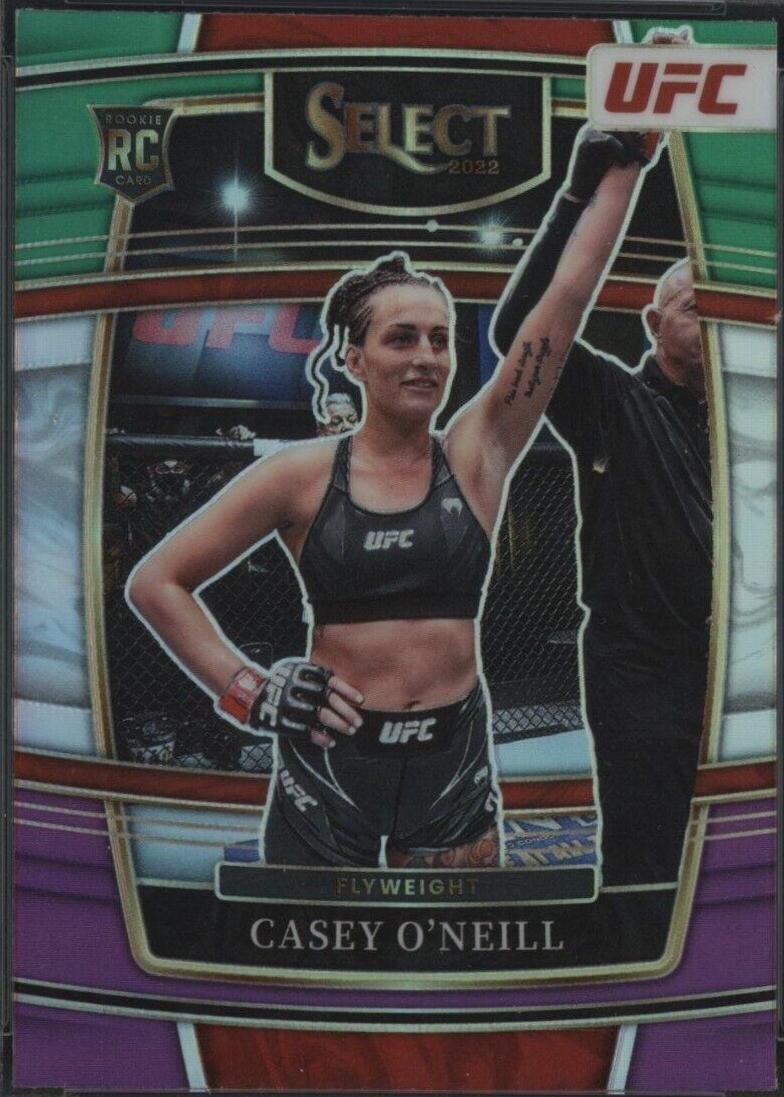 Casey O'Neill 2022 Panini Select UFC Concourse #53 Green and Purple
