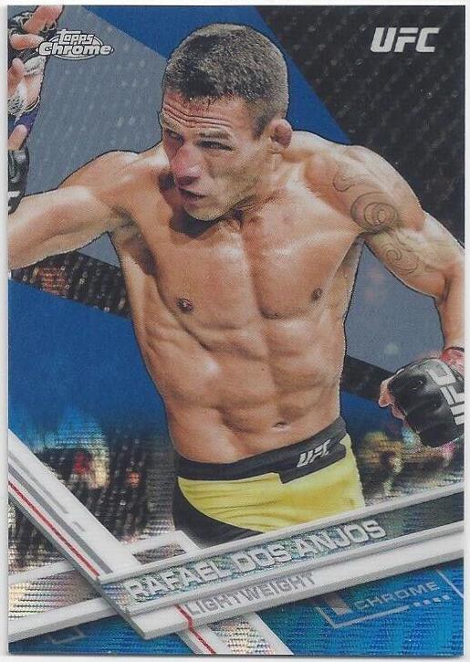 Rafael Dos Anjos 2017 Topps Chrome UFC Base #64 Blue Wave