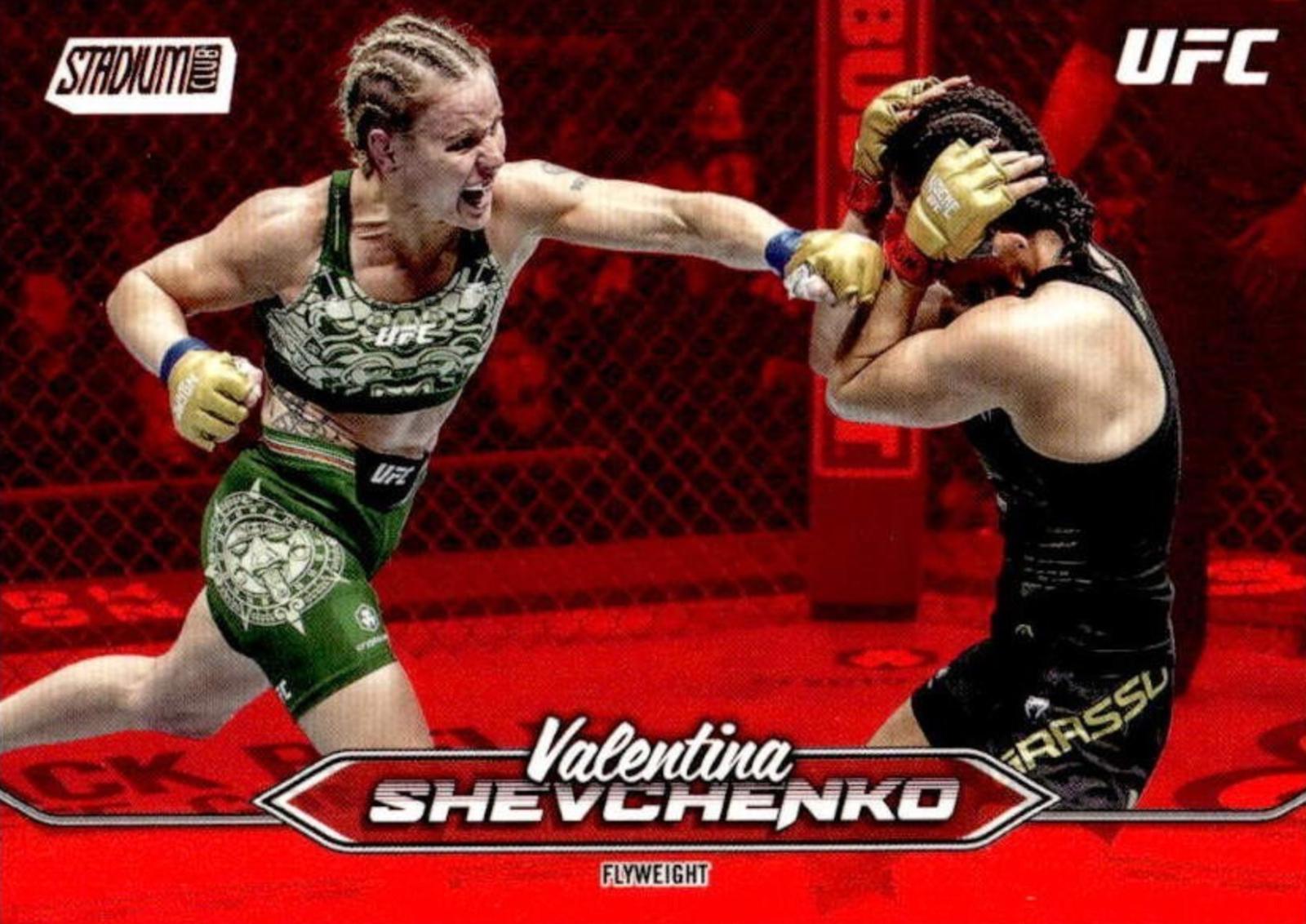 Valentina Shevchenko 2025 Topps Stadium Club UFC Base #156 Red