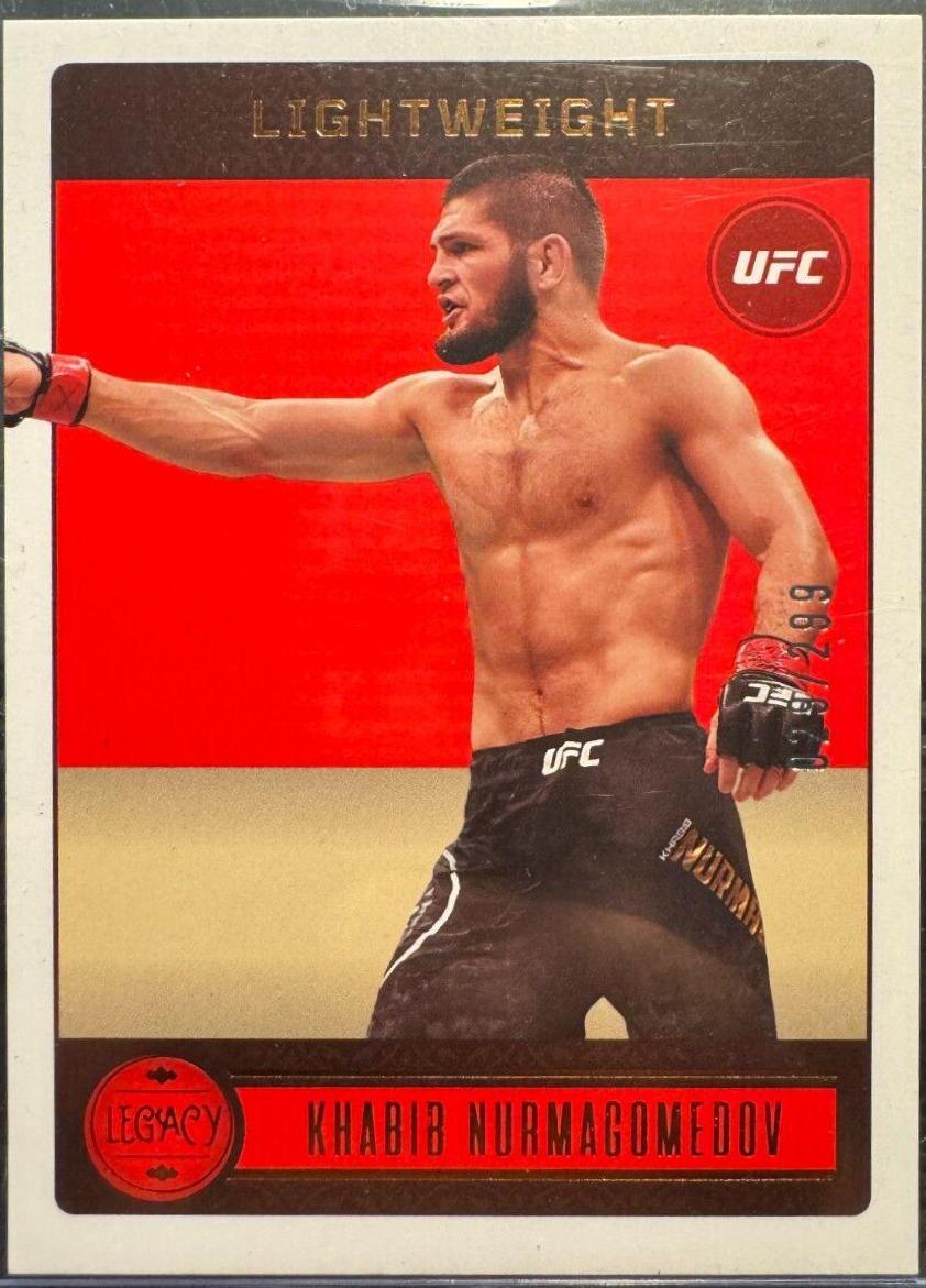 Khabib Nurmagomedov 2023 Panini Chronicles UFC Base Legacy Premium Edition #335 Bronze