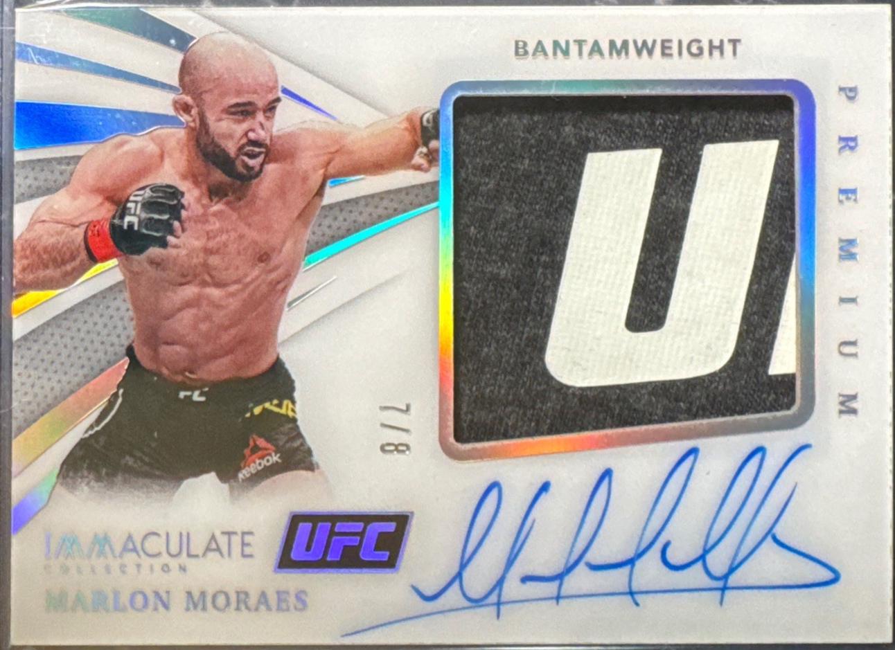 Marlon Moraes 2021 Panini Immaculate UFC Premium Memorabilia Autographs #30 Acetate