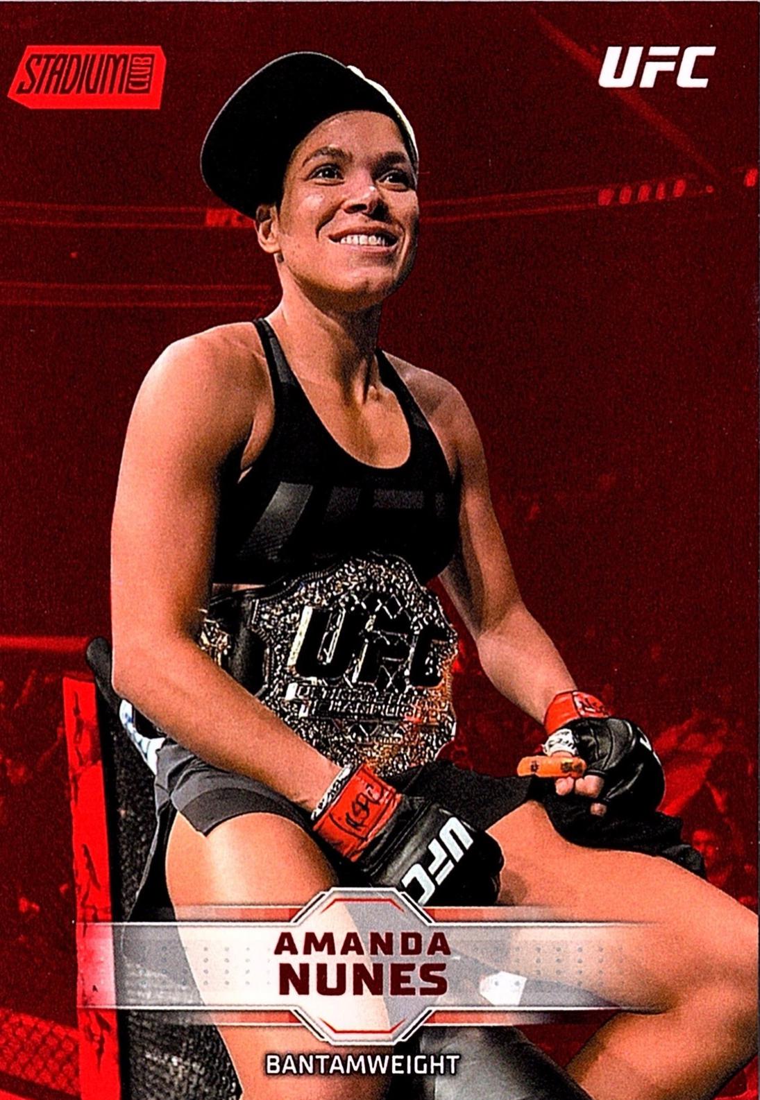 Amanda Nunes 2026 Topps Stadium Club UFC Base #14 Red