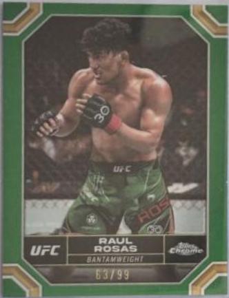 Raul Rosas 2024 Topps Chrome UFC Base #161 Green Refractor