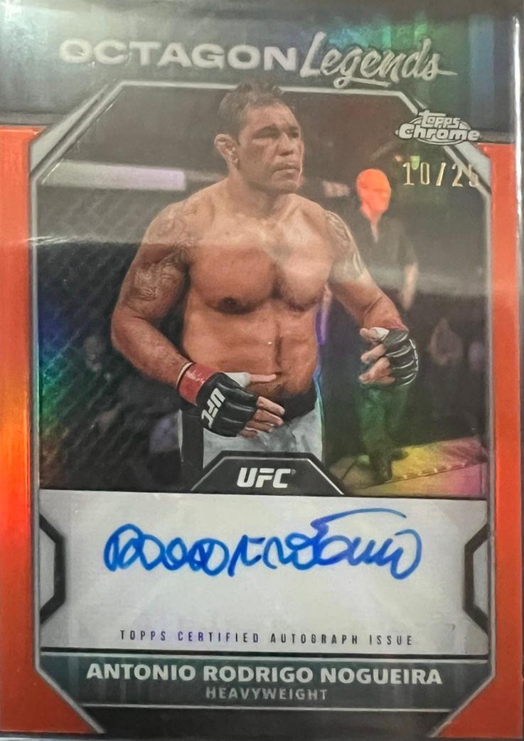 Antonio Rodrigo Nogueira 2024 Topps Chrome UFC Octagon Legends Autographs #OLA-ARN Superfractor