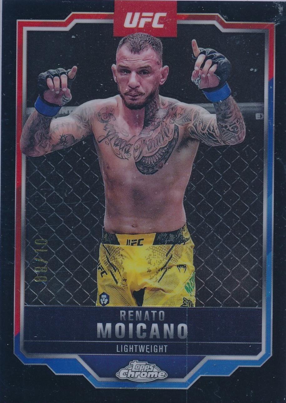 Renato Moicano 2025 Topps Chrome UFC Base #174 Black Refractor