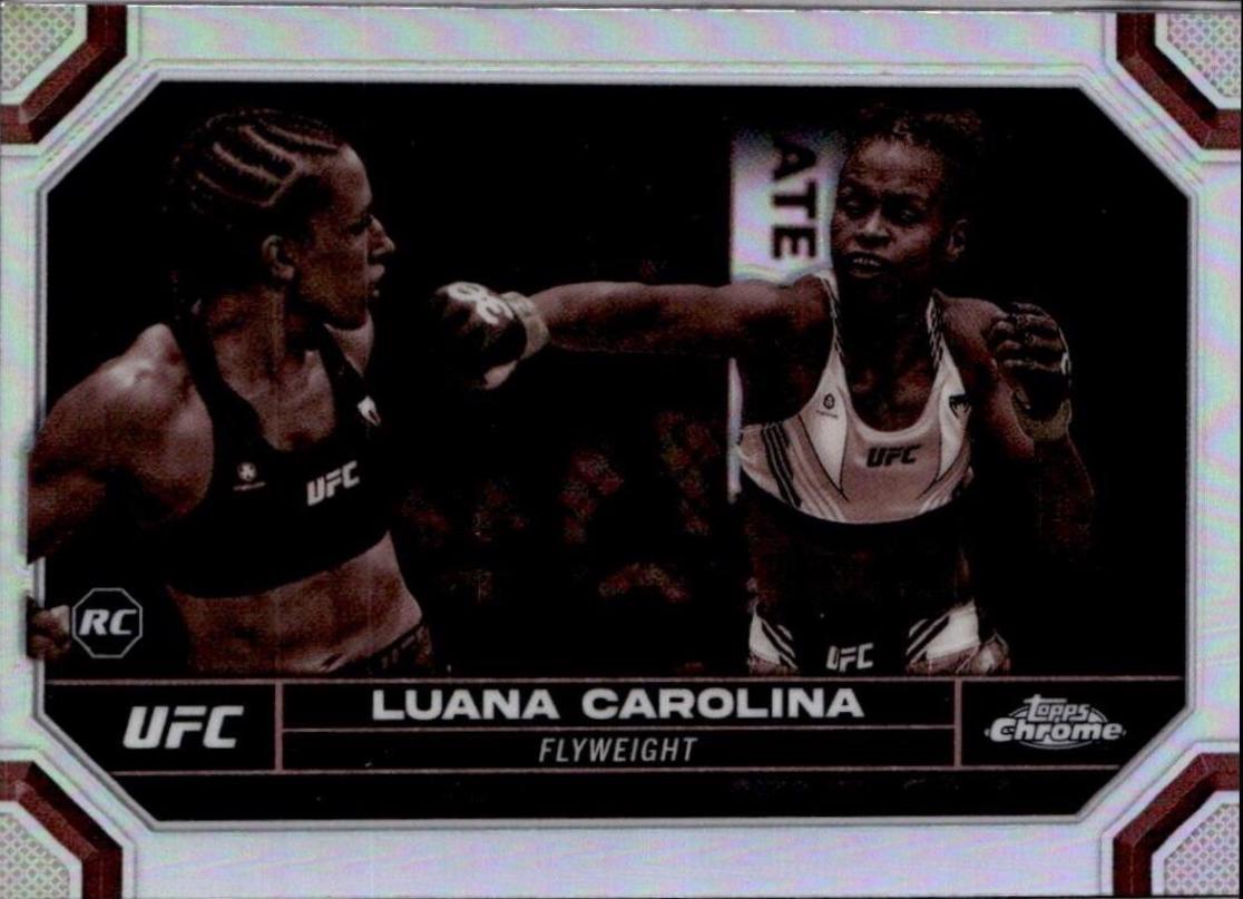 Luana Carolina 2024 Topps Chrome UFC Base #93 Sepia Refractor