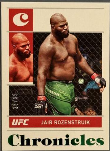 Jairzinho Rozenstruik 2022 Panini Chronicles UFC Base Chronicles #74 Green
