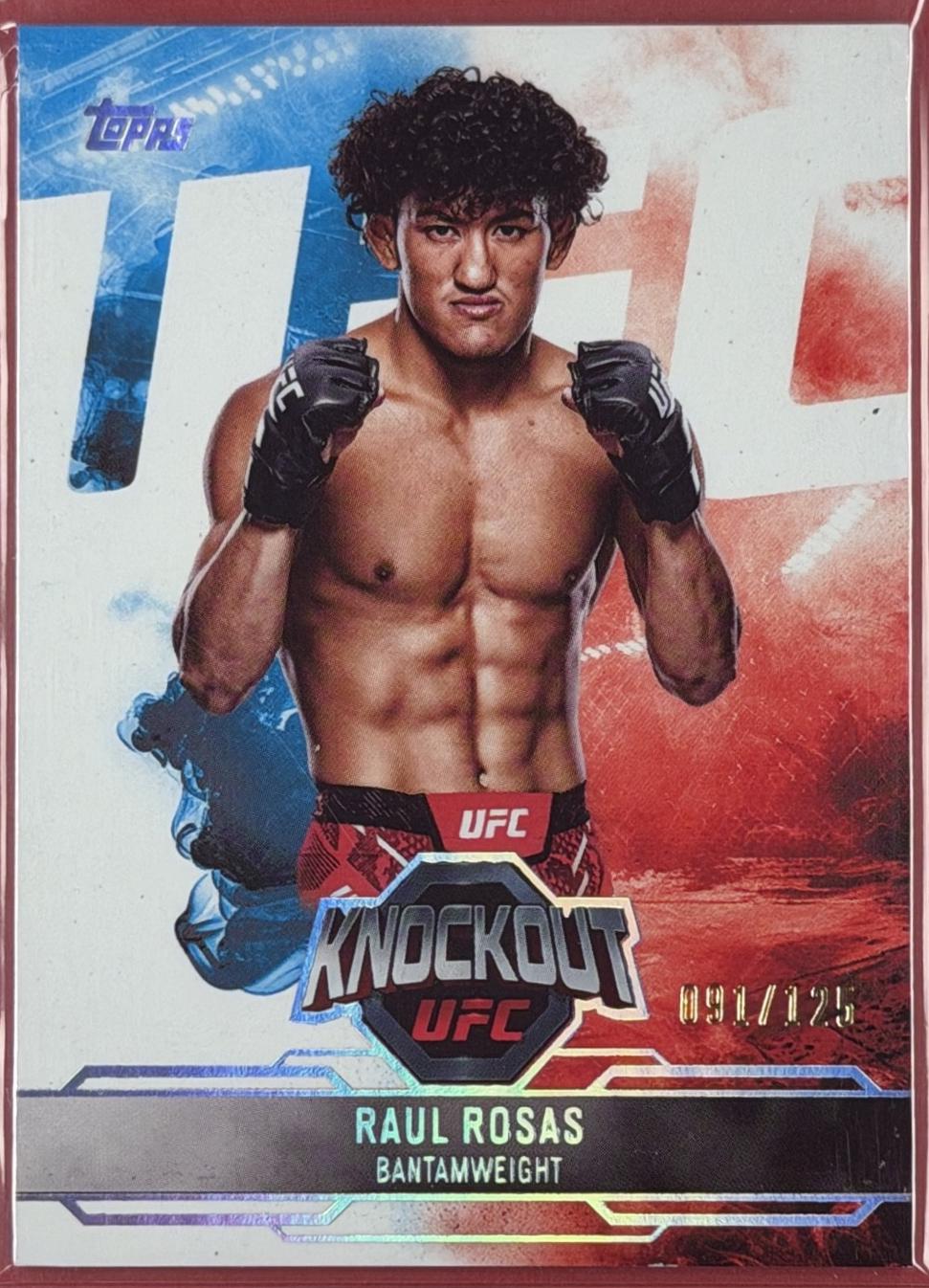 Raul Rosas 2025 Topps Knockout UFC Base #67 Holo Silver