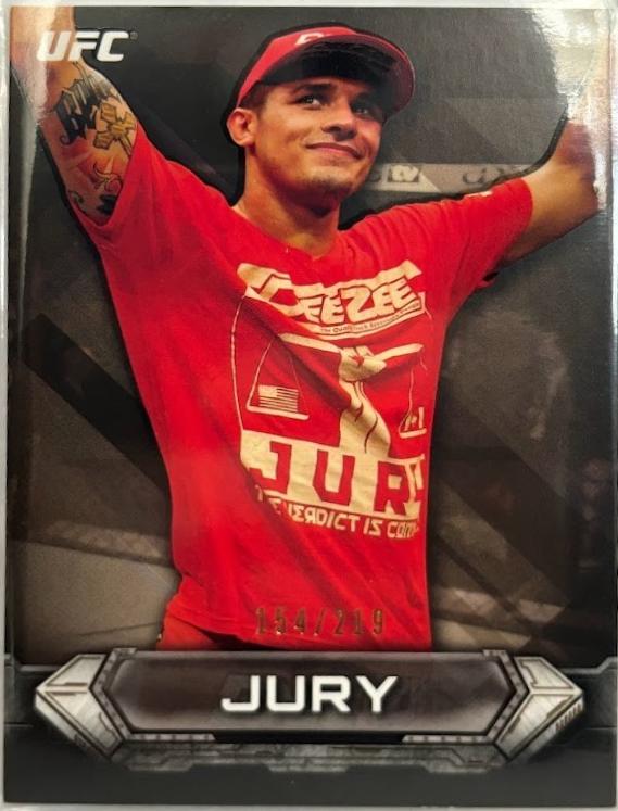 Myles Jury 2014 Topps UFC Knockout Base #44 Gold