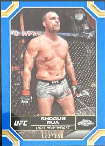 Mauricio Rua 2024 Topps Chrome UFC Base #130 Blue Refractor