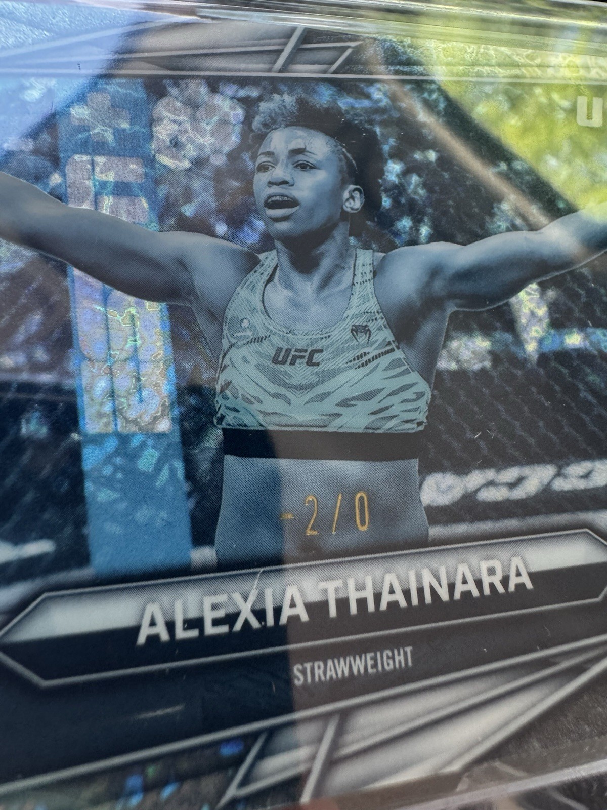 Alexia Thainara 2026 Topps Chrome UFC Base #191 Frozenfractor